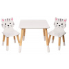 Detský stôl so stoličkami Mačička bHome