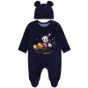 Dupačky - Disney 80 Navy modré spacáky (Vianočný klaun + čiapka Mickey Mouse 80 cm)