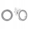 Náušnice s zirkónmi Pandora 290585CZ strieborné