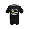 Tričko - Pivo je moje palivo - čierne Velikost: L