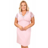 Donna Nočná košieľka Sonia - plus size až do 6XL Svetloružová 5XL(50)