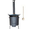 Goulash Cauldron kotol na guláš a zabíjačku smalt 60 L (1,2 mm), Goulash Cauldron žiaruvzdorná kotlina 53 cm PLUS 600, Goulash Cauldron pokrievka 57 cm SMALT, vareška 60 cm SMREK