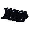 Nike 6 Pack Ankle Socks Childrens Black Chd C8-C13