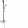Hansa Basicjet - Sprchová súprava s nástennou tyčou 65 cm, chróm 44780211