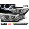 XENON SVETLOMETY ANGEL EYES LED DRL CHRÓMOVÉ AFS pre BMW F30/F31 10.11 - 05.15