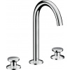 Axor One - 3-otvorová umývadlová batéria Select 170, s odtokovou súpravou Push-Open, chróm 48070000