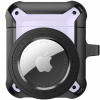 AppleKing 2v1 superodolný ochranný obal pre AirPods 1 / 2 / AirTag 1 / 2 - fialový - možnosť vrátiť tovar ZADARMO do 30tich dní