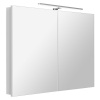 Sapho GRETA galérka s LED osvetlením, 100x70x14cm, biela matná SPH GT100-0031