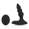 Loveline by Shots Beaded Vibrating Anal Plug with Remote Control Licorice Black
