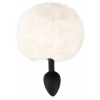 You2toys Fluffy Tail White, análny kolík so zajačím chvostíkom