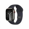 APPLE Watch Series 9 GPS + Cellular 41mm Graphite Stainless Steel Case with Midnight Sport Band - M/L