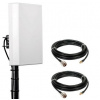 Výkonná anténa DUAL LTE Advanced 4G 3G SMA 10 m 30 dBi