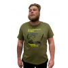 LK Baits pánske tričko Khaki Zachraňujem ryby vel.2XL