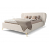 Wilsondo Čalúnená manželská posteľ s úložným priestorom Aliano 160x200 - smotanová