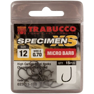 15ks - Háčik Trabucco XS Specimen Veľkosť 10