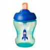 Tommee Tippee netečúci hrnček so slamkou Straw Cup 230ml blue