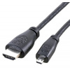 Raspberry Pi microHDMI kábel – 2 m, čierny 3915