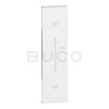 Bticino LIVING NOW Krytka dvojitého tlačidla pre žalúzie K4037N, 1 modul, horizontálna montáž biela
