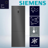 Siemens iQ300 KG49NXXCF, 440 L, Beznámrazový systém (chladnička), 11 kg/24h, C, Priehradka Fresh Zone, Čierna, Nerezová oceľ