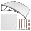 Prístrešok nad vchodové dvere SAGO sivý 80x120 cm