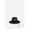 KLOBÚK KARL LAGERFELD K/SIGNATURE LONG BRIM HAT BLACK