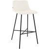 Design-Shop Barová stolička Altona zamat - krémová