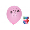 Wiky Balónik nafukovací 30 cm sada 5ks s číslom 18