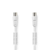 NEDIS CSGP40020WT150 KOAXIALNY KABEL 120 DB, IEC ZASTRCKA, ZASUVKA, 15 M, BIELA FARBA