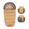 PETITEMARS PETITE&MARS Set zimný fusak Comfy 4v1 + rukavice na kočík Furry Elegant Caramel