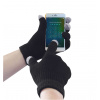 PORTWEST GL16 / Pletené rukavice Touchscreen - čierna L/XL