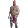 Yakuza pánské plavky Horned FU Board 25044 white velikost: 4XL