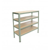 Meets-ecommerce UG Kovový regál 115x110x45, 3-4 police Farba: Zelená, Počet polic: 4 police