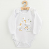 Detské body s potlačou New Baby Husičky Biela 68 (4-6m)