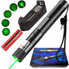 SILNÝ LASEROVÝ UKAZOVATEĽ POINTER ZELENÝ AKUMULÁTOR + NABÍJAČKA A KRYTKA