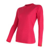 SENSOR MERINO ACTIVE dámské triko dl.rukáv magenta - L