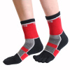 CYCLE prstové cyklistické ponožky ToeToe červená L