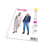 Strih Burda 5799 - Sako, prepínacia bunda, prešívaná bunda