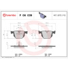 BREMBO Sada brzdových platničiek kotúčovej brzdy BREMBO P 06 039