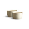 Ramekin Clay krémový 10 cm set 2 ks - Emile Henry (Sada 2 ks Ramequin 10 cm Clay krémový - Emile Henry)