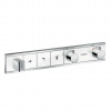 Hansgrohe RainSelect Termostatická sprchová batéria pod omietku, na 3 výstupy, biela/chróm 15356400-HG