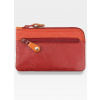 Dámske kožené puzdro na kľúče Visconti v červenej farbe