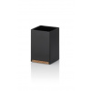 KELA Pohár Cube polyresin čierna KL-23687