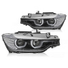 Predné svetlá BMW F30 F31 11-15 U-Type Black Xenon
