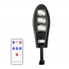 LED solárne pouličné svietidlo s pohybovým senzorom a IR ďiaľkovým ovládaním, 25W, IP65, 800lm