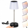 Nočná bezdrôtová stolová lampa NA BATÉRIE na kempovanie, záhradu, terasu, balkón