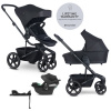 EASYWALKER SET Kočík 4v1 Harvey⁵ Midnight Black LITE RWS +CYBEX Aton B2 i-Size,základňa