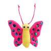 Hračka MAGIC CAT motýľ plyšový s catnipom mix 13 cm
