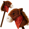 Hobby Horse mäkká hlava koňa, kôň na palici, 68 cm, zvuky cvalu, plyš