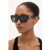 Slnečné okuliare Gucci dámske, čierna farba, GG1844SA, 55