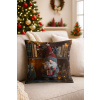 Dekoračná vianočná obliečka na vankúš - škriatok 027